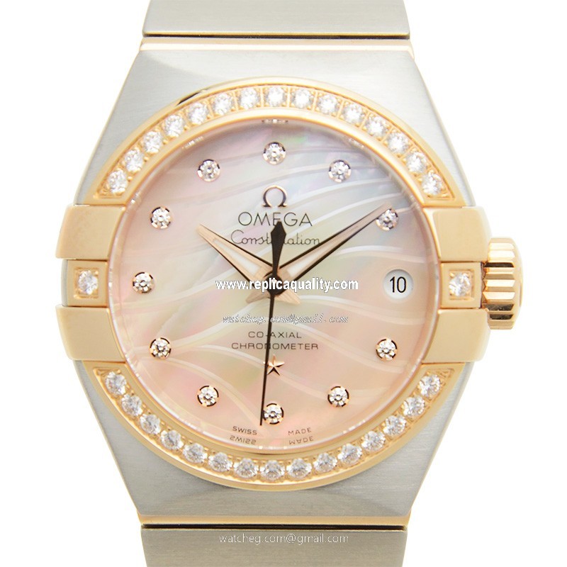 Omega CONSTELLATION 123.25.27.20.57.003 Automatic 18kt Rose Magic & Diamond Pink