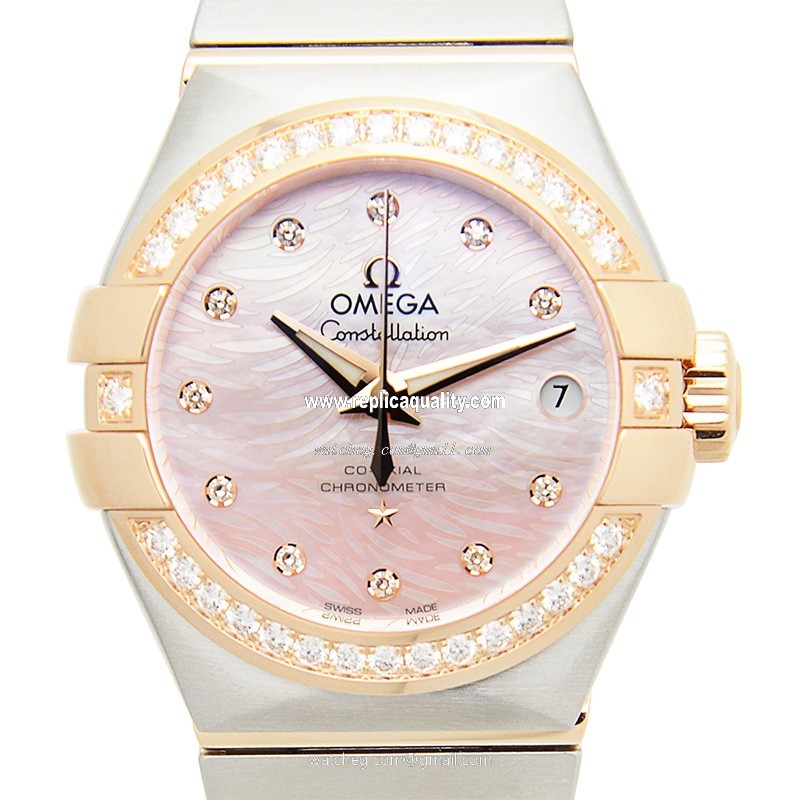 Omega CONSTELLATION 123.25.27.20.57.004 Automatic 18kt Rose Magic & Diamond Pink