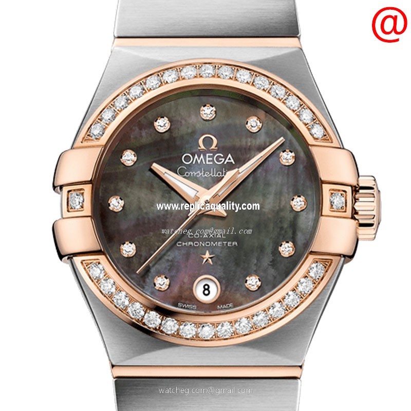 Omega CONSTELLATION 123.25.27.20.57.006 Automatic 18kt Rose Gold & Steel Gray