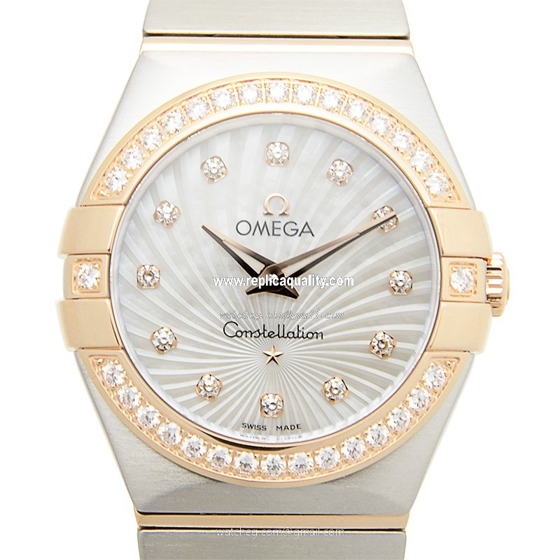 Omega CONSTELLATION 123.25.27.60.55.002 Quartz 18kt Rose Magic & Diamond Silver