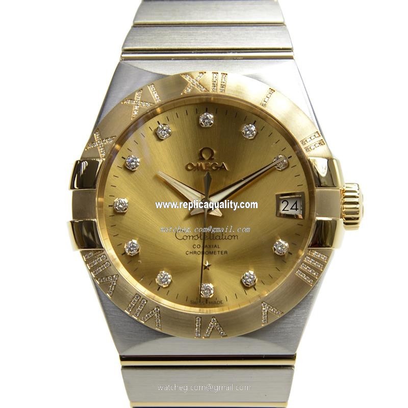 Omega CONSTELLATION 123.25.38.21.58.002 Automatic 18kt Gold & Steel Gold