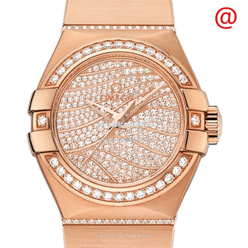 Omega CONSTELLATION 123.55.27.20.55.006 Automatic 18kt Rose Gold & Diamonds Gold