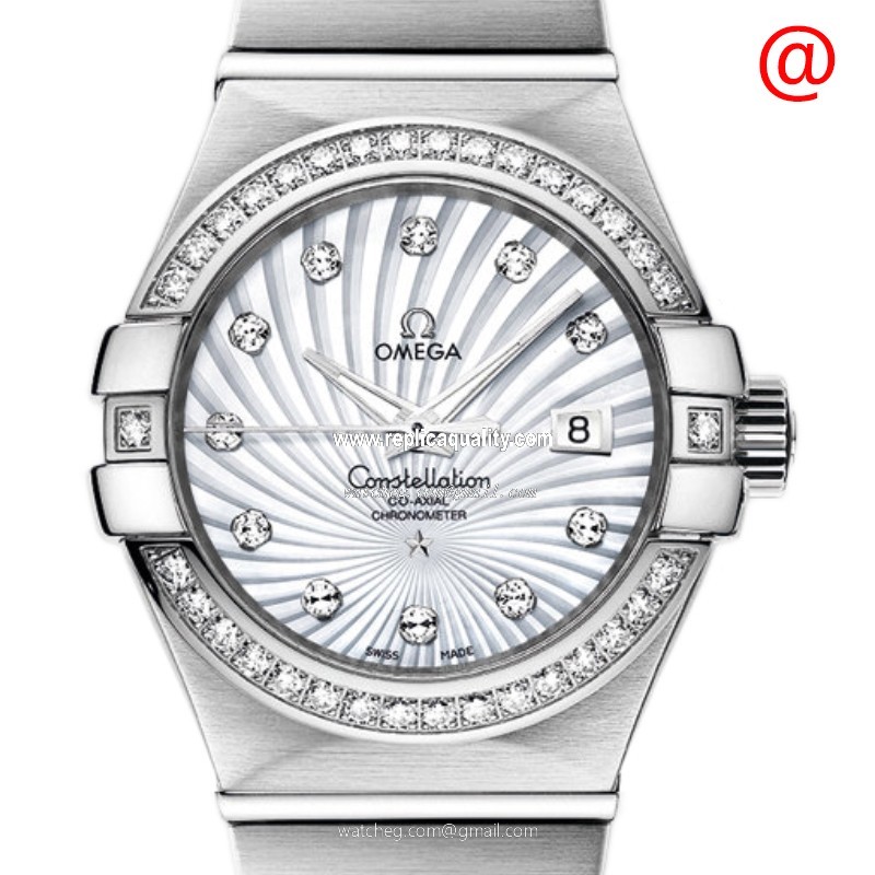 Omega CONSTELLATION 123.55.31.20.55.003 Automatic 18kt White Gold & Diamond White