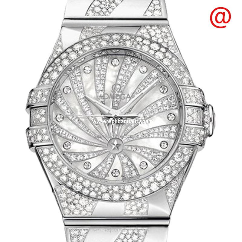 Omega CONSTELLATION 123.55.31.20.55.009 Automatic 18kt White Gold & Diamond White