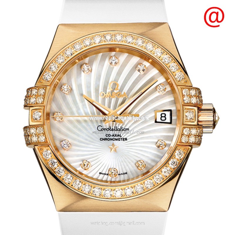 Omega CONSTELLATION 123.57.35.20.55.003 Automatic 18kt Gold & Diamond White