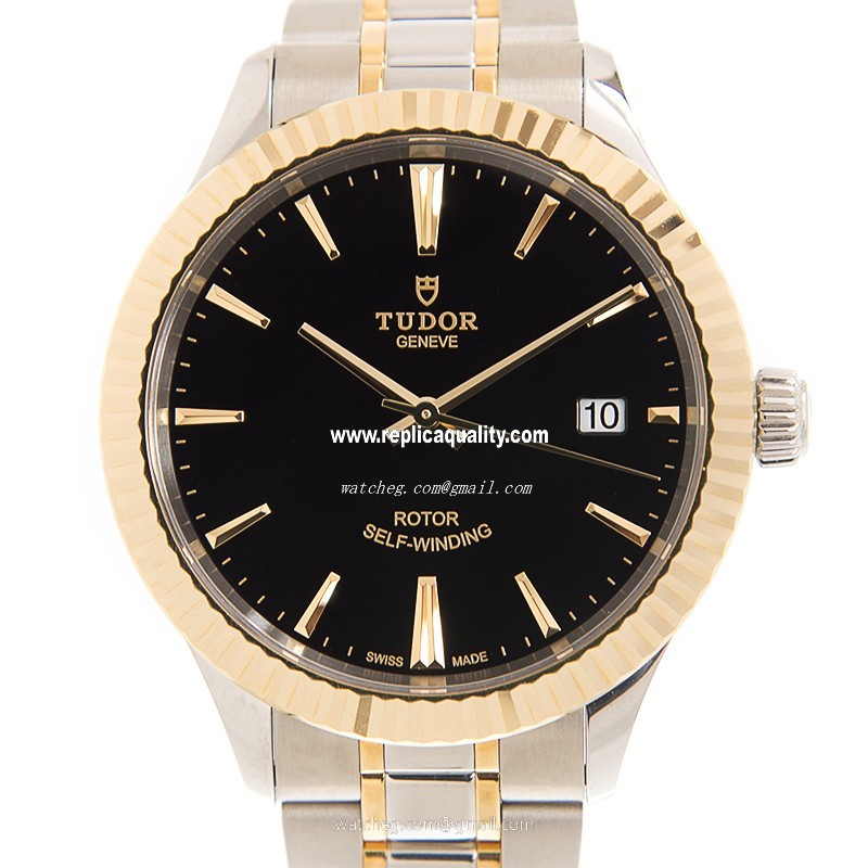Tudor STYLE 12513-65053-BK Automatic 18kt Gold & Steel Black