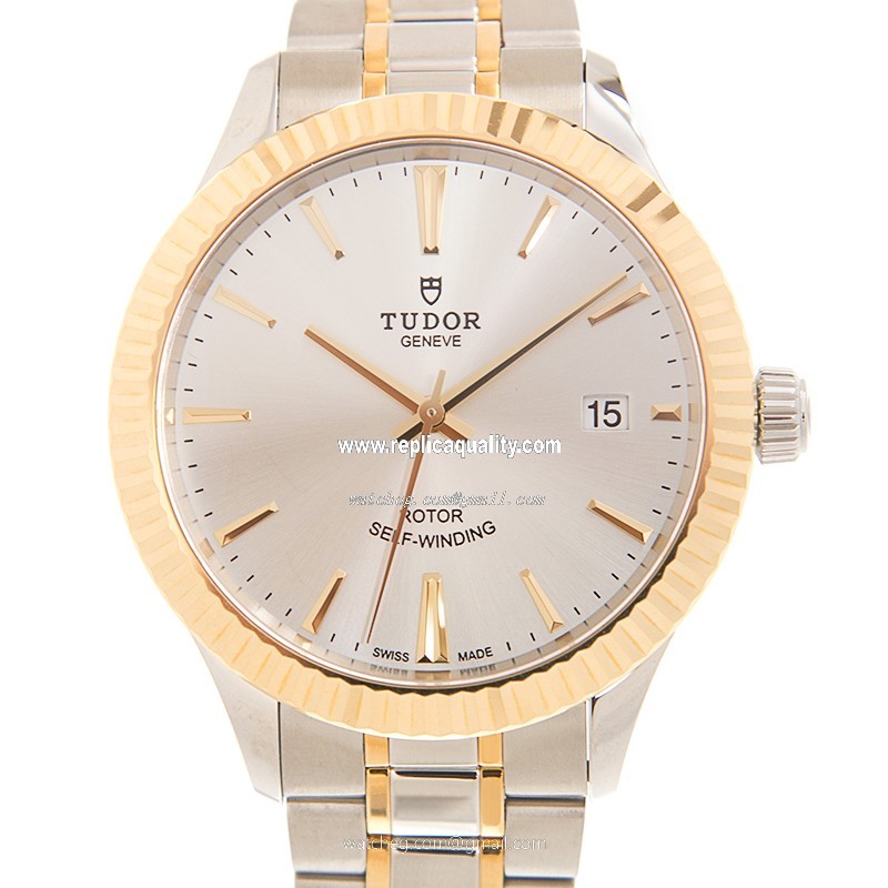 Tudor STYLE 12513-65063-SV Automatic 18kt Gold & Steel Silver