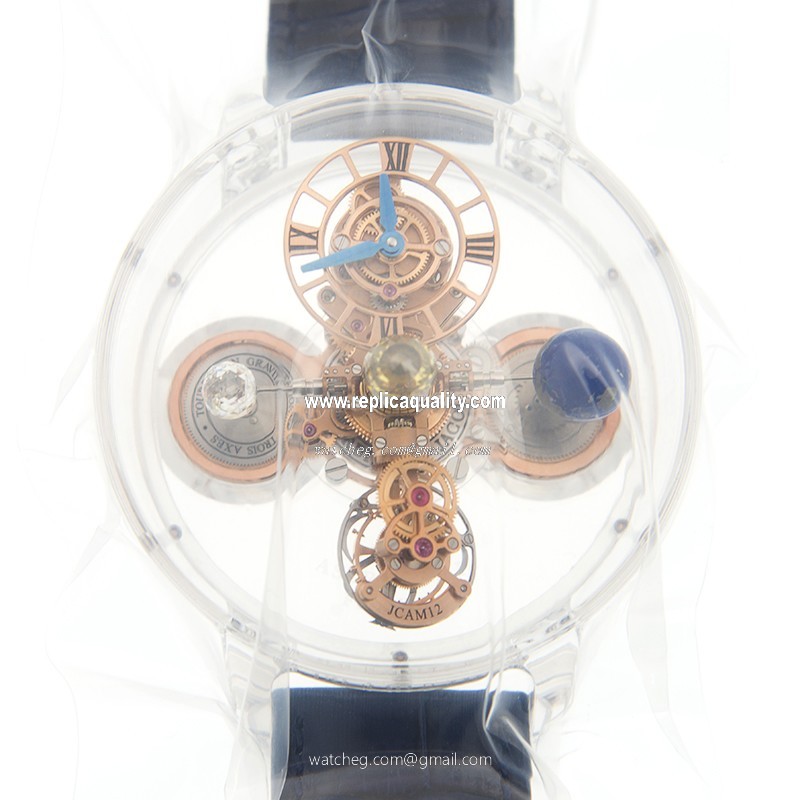 Jacob & Co ASTRONOMIA 125.80.AA.SD.A QE4D Manual Wind Sapphire Transparent Skull