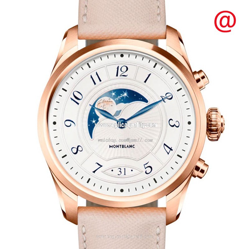 Mont Blanc CONNECTED 125837 Quartz PVD Gold Silver