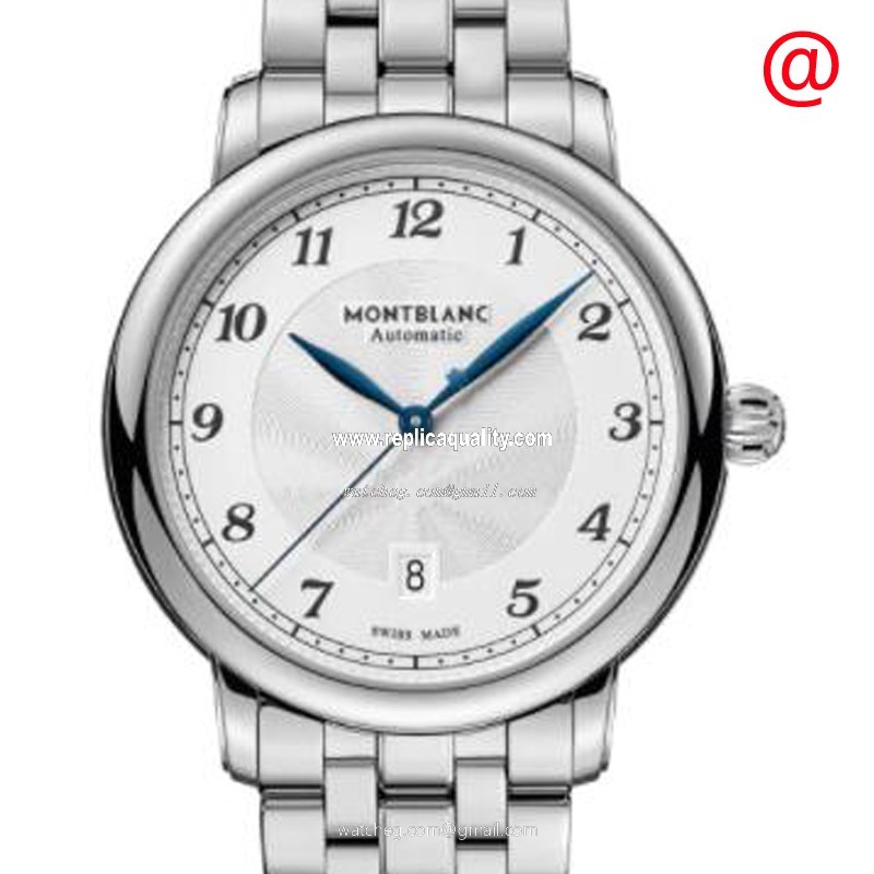 Mont Blanc STAR LEGACY 128682 Automatic Stainless Steel Silvery & White