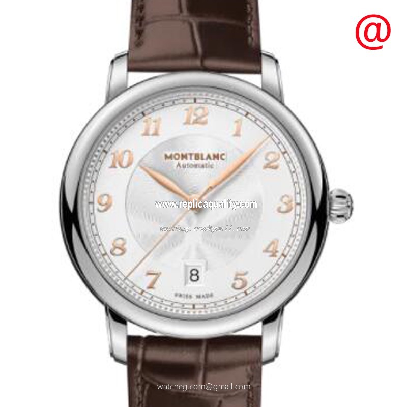 Mont Blanc STAR LEGACY 128684 Automatic Stainless Steel Silvery & White