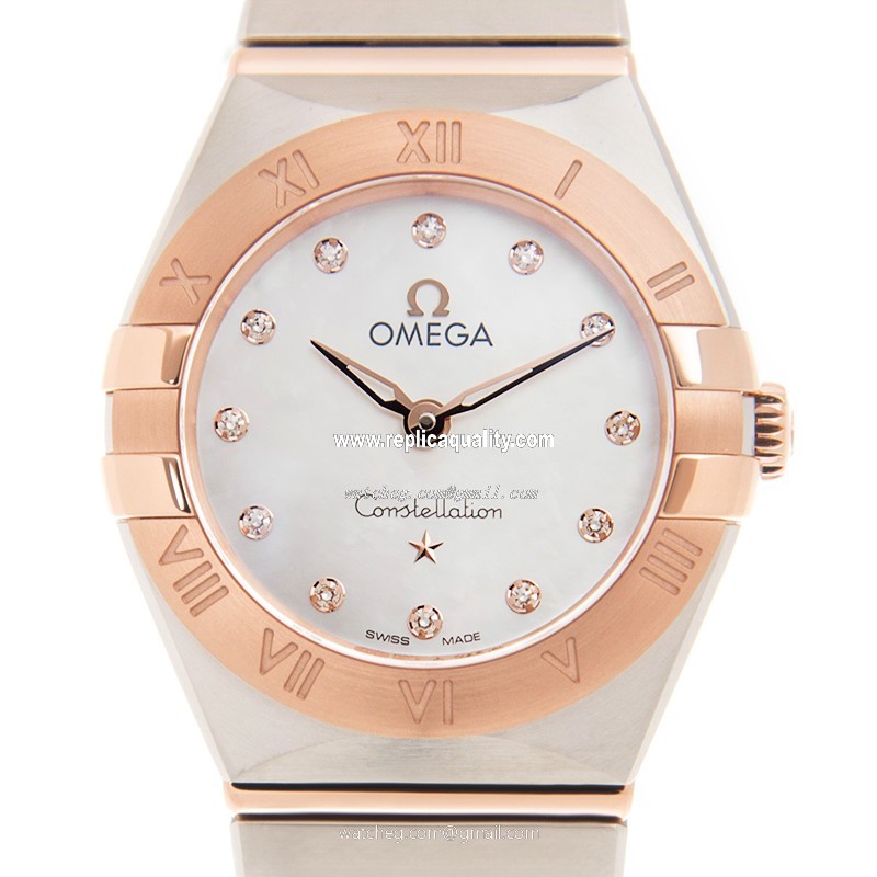 Omega CONSTELLATION 131.20.25.60.55.001 Quartz 18kt Rose Gold & Steel White