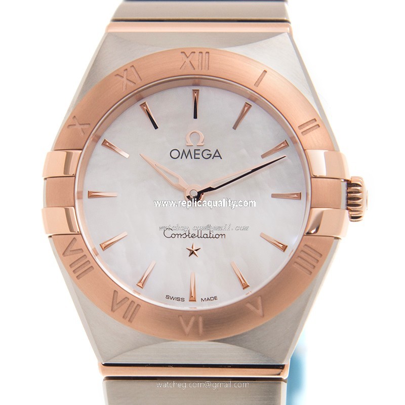 Omega CONSTELLATION 131.20.28.60.05.001 Quartz 18kt Rose Gold & Steel White