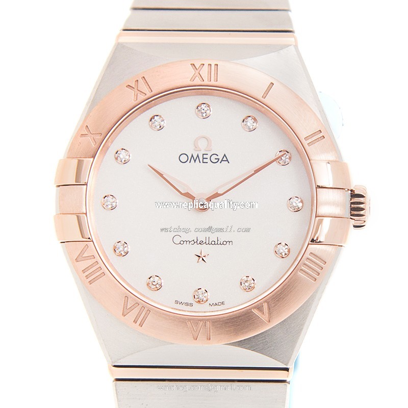 Omega CONSTELLATION 131.20.28.60.52.001 Quartz 18kt Rose Gold & Steel Silver