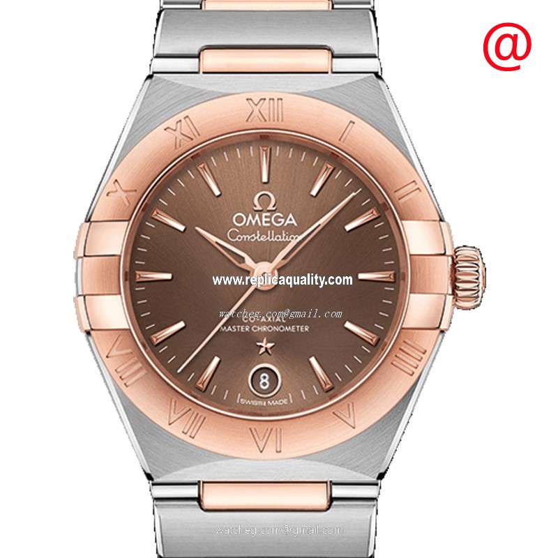 Omega CONSTELLATION 131.20.29.20.13.001 Automatic 18kt Rose Gold & Steel Brown