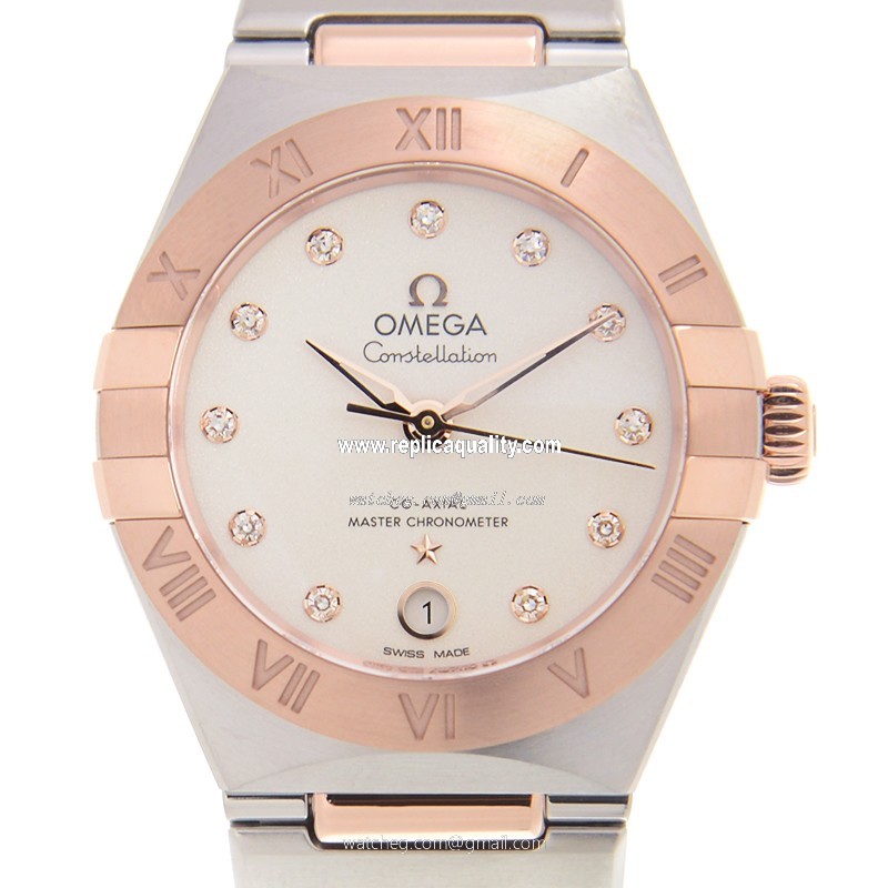 Omega CONSTELLATION 131.20.29.20.52.001 Automatic 18kt Rose Gold & Steel White