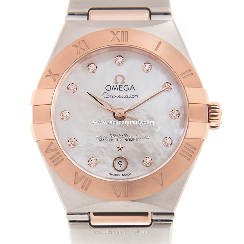 Omega CONSTELLATION 131.20.29.20.55.001 Automatic 18kt Rose Gold White