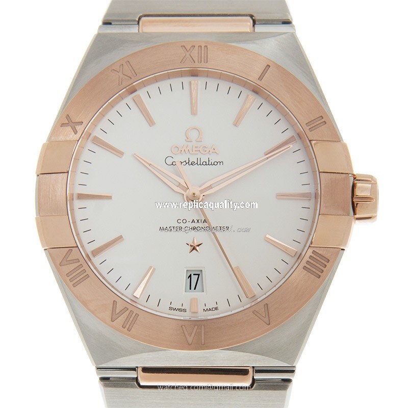 Omega CONSTELLATION 131.20.39.20.02.001 Automatic 18kt Rose Gold & Steel Silver