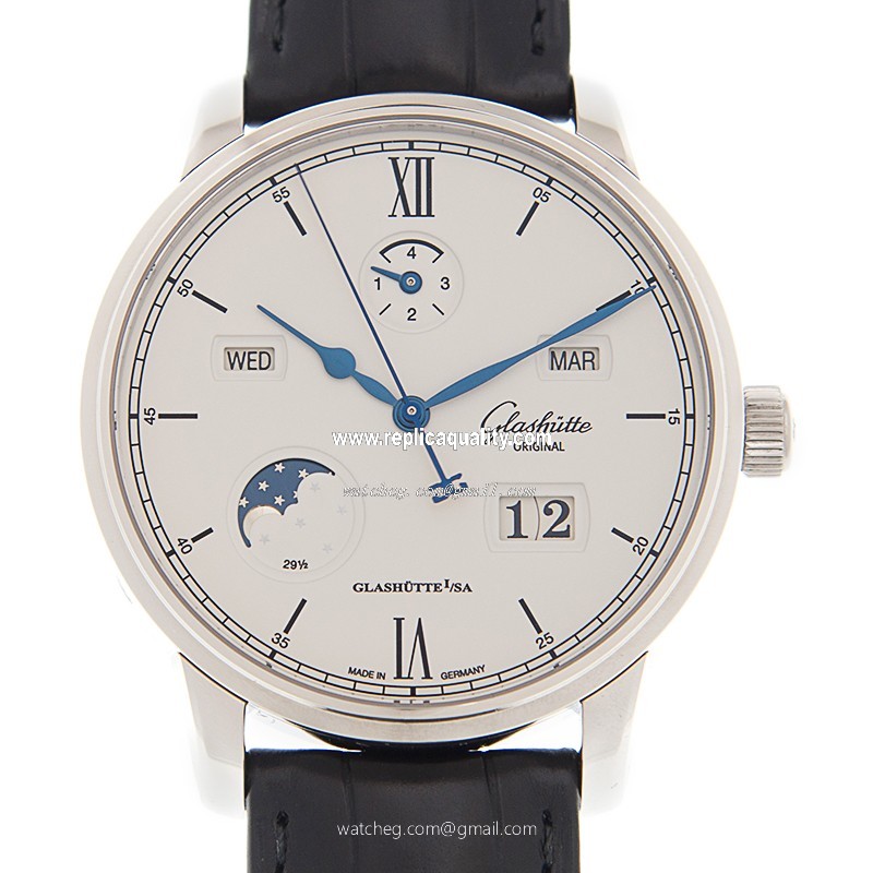 Glashutte SENATOR MANUAL WINDING SKELETONIZED 1-36-02-01-02-30 Automatic Stainless Steel White