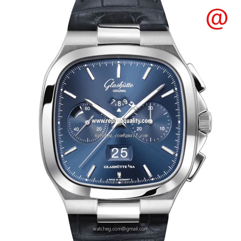 Glashutte RETRO COLLECTION 1-37-02-08-02-61 Automatic Stainless Steel Blue