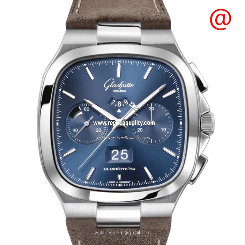 Glashutte RETRO COLLECTION 1-37-02-08-02-62 Automatic Stainless Steel Blue 