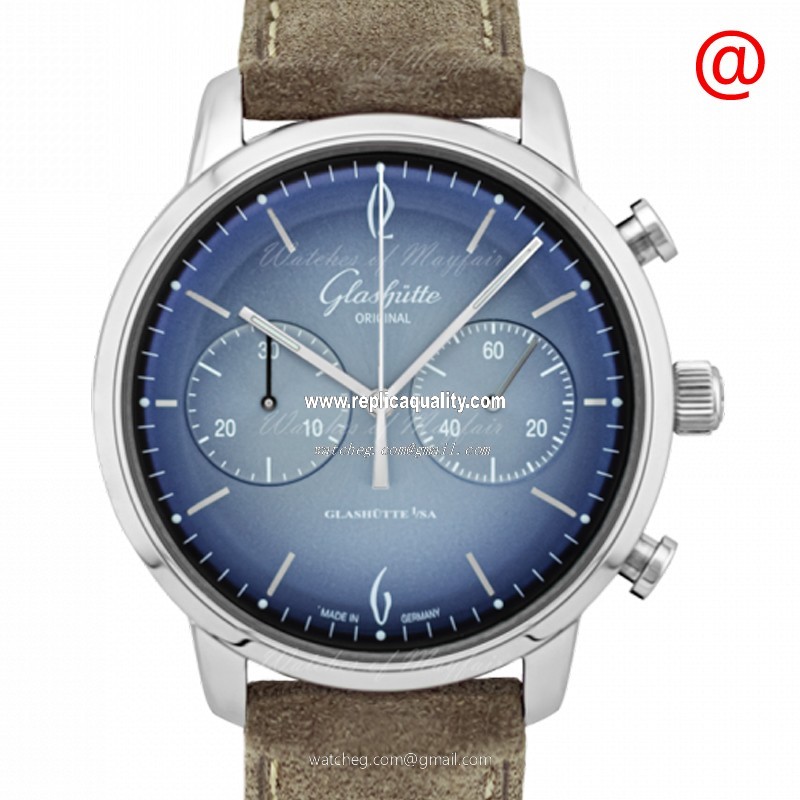 Glashutte RETRO COLLECTION 1-39-34-04-22-04 Automatic Stainless Steel Blue 