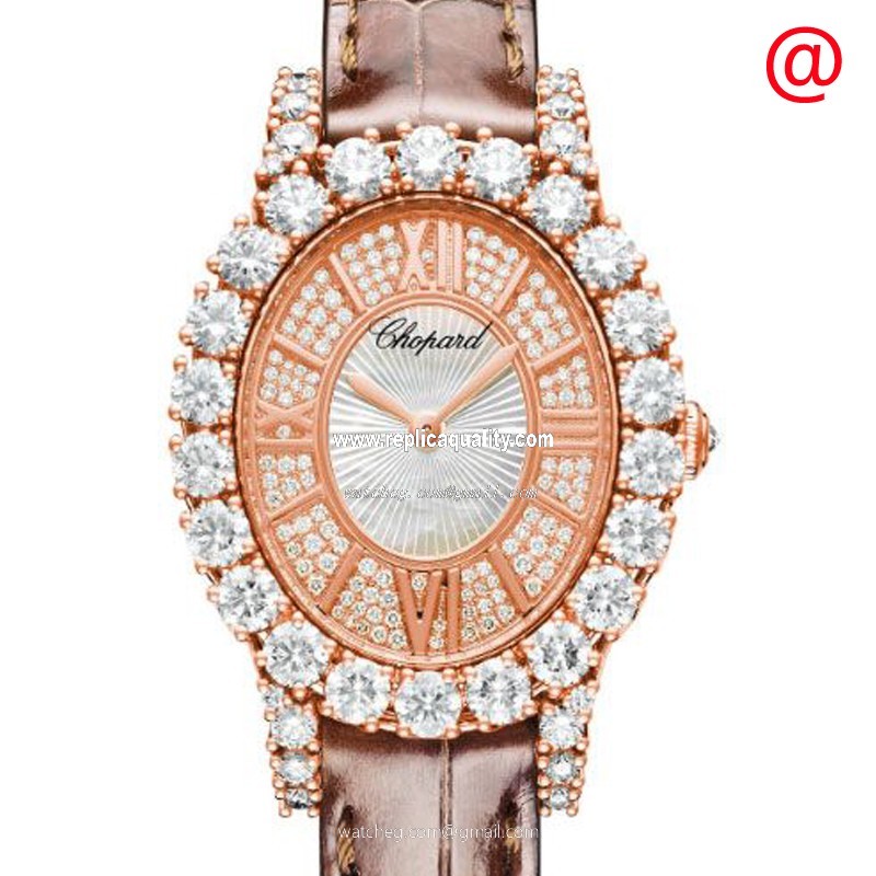 Chopard L HEURE DU DIAMANT 139384-5101 Manual Wind 18kt Rose Gold & Diamonds White