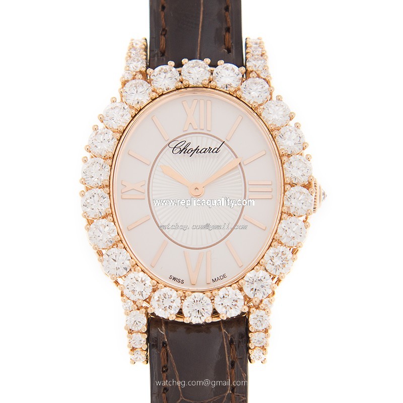 Chopard L HEURE DU DIAMANT 139384-5104 Manual Wind 18kt Rose Gold & Diamonds White