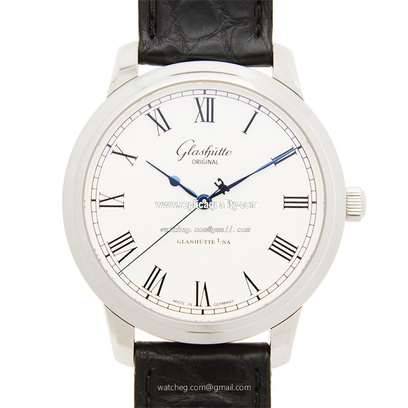 Glashutte SENATOR MANUAL WINDING SKELETONIZED 1-39-59-01-02-04 Automatic Stainless Steel Silvery & White