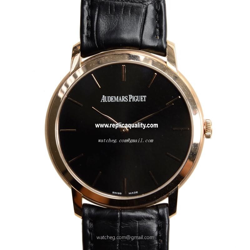 Audemars Piguet CLASSIC 15180OR.OO.A002CR.01 Automatic 18kt Rose Gold Black