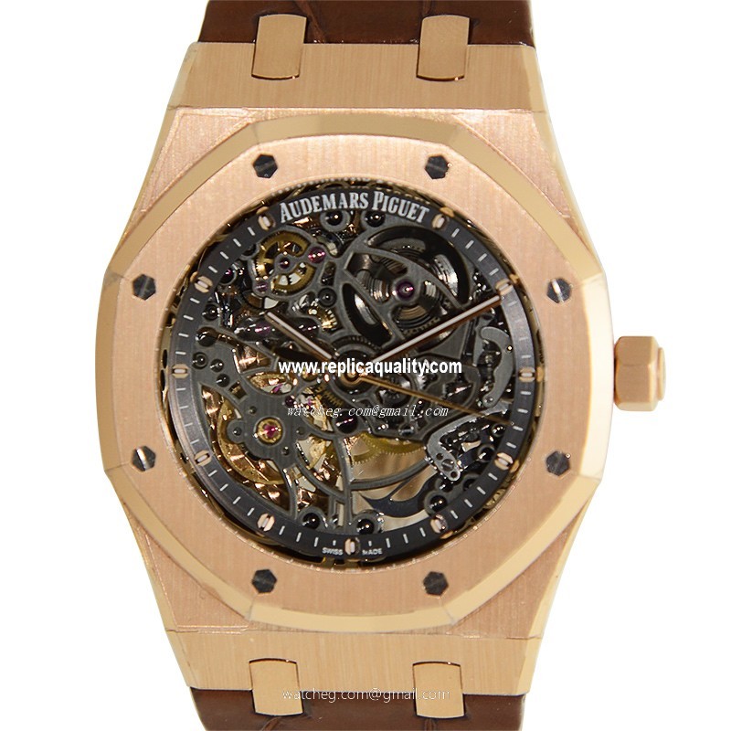 Audemars Piguet ROYAL OAK 15305OR.OO.D088CR.01 Automatic 18kt Rose Gold Dark grey