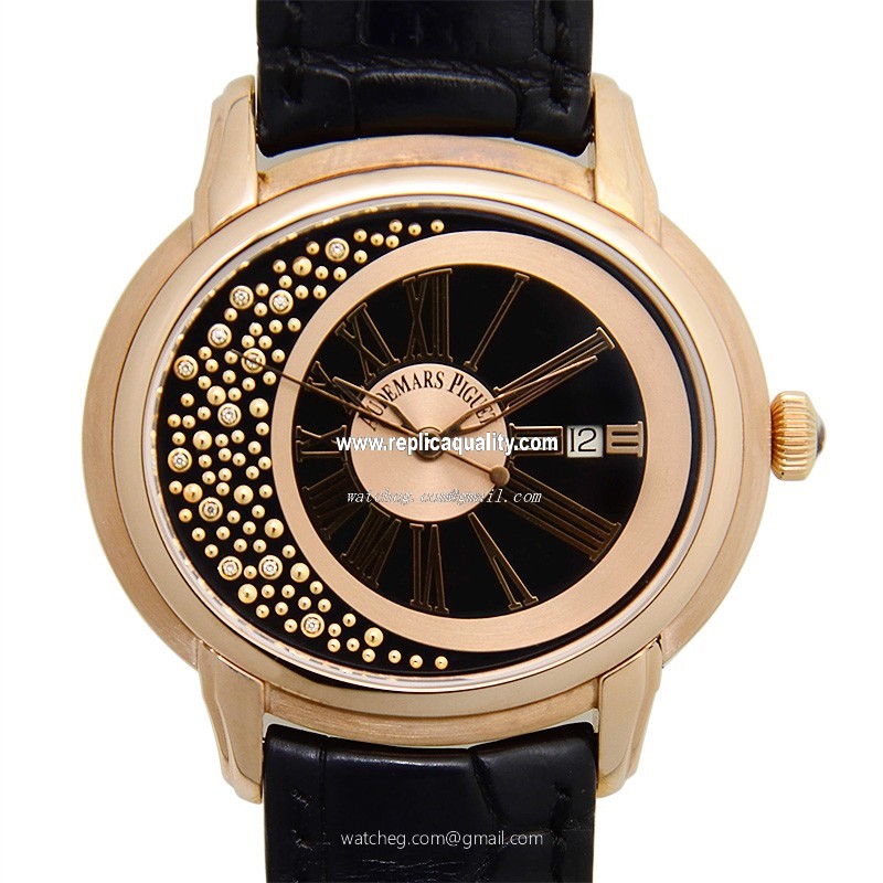 Audemars Piguet MILLENARY 15331OR.OO.D002CR.01 Automatic 18kt Rose Gold Black