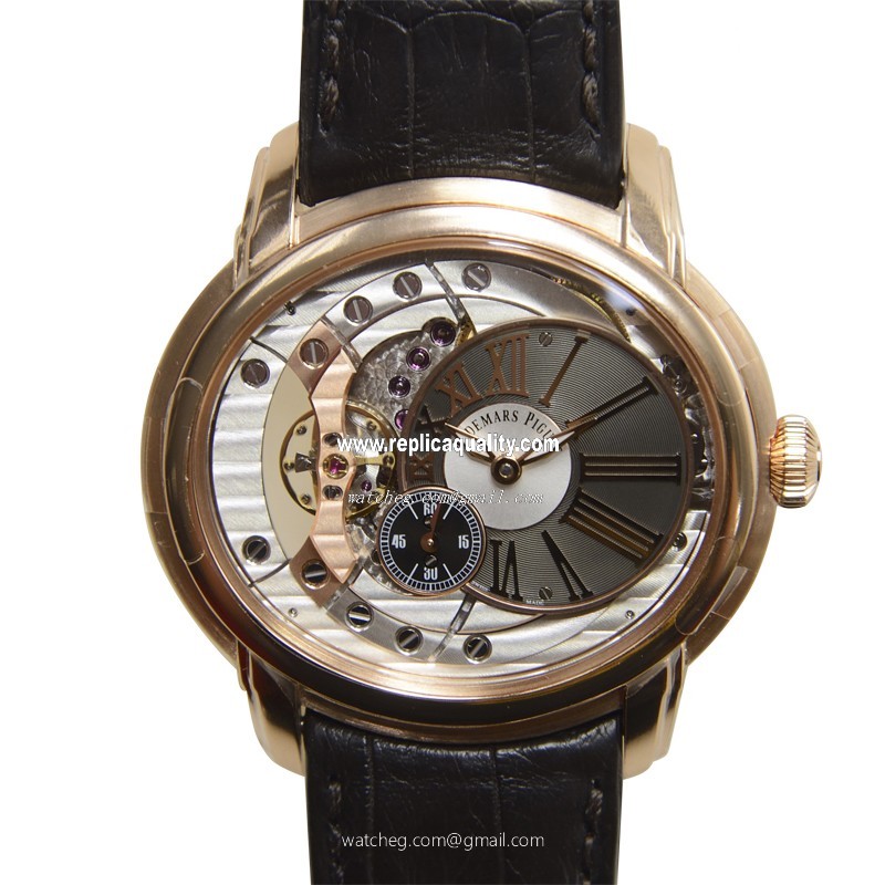 Audemars Piguet MILLENARY 15350OR.OO.D093CR.01 Automatic 18kt Rose Gold Dark grey
