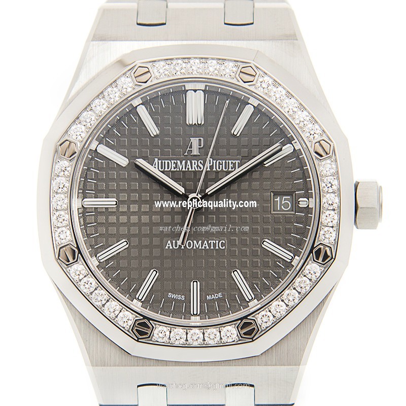 Audemars Piguet 15451ST.ZZ.1256ST.02 Automatic Stainless Steel & Diamonds Gray