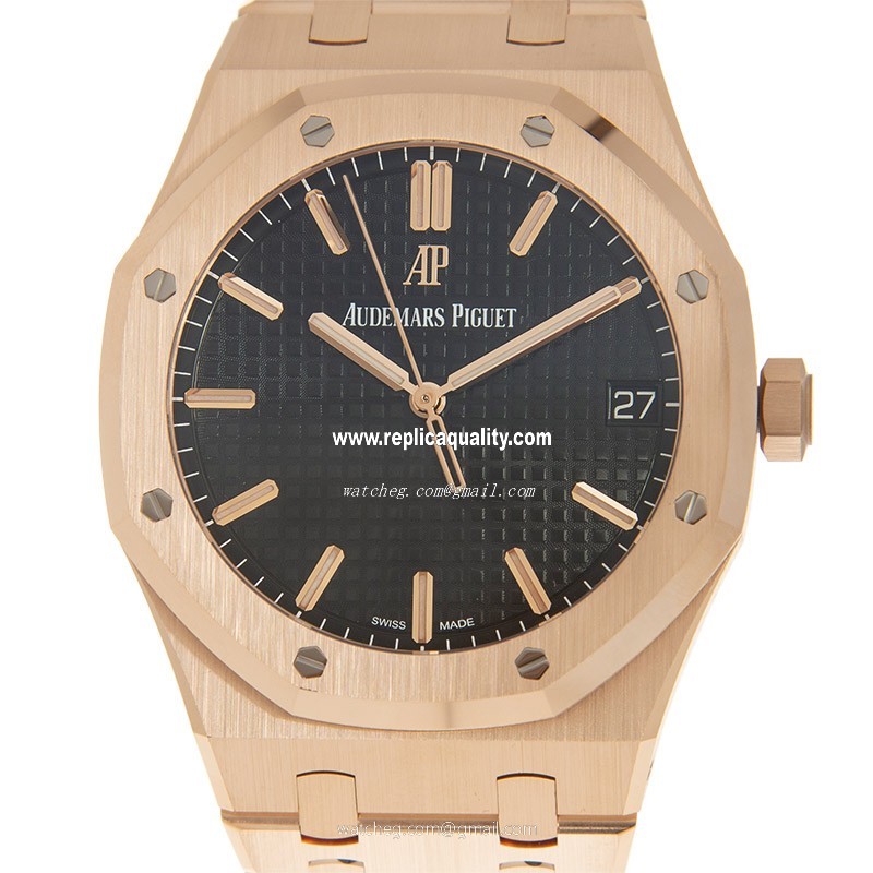 Audemars Piguet ROYAL OAK 15500OR.OO.1220OR.01 Automatic 18kt Rose Gold Black