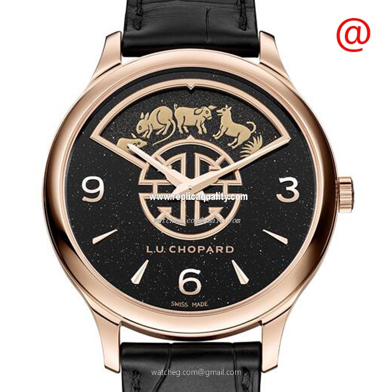 Chopard L.U.C 161980-5001 Automatic 18kt Rose Gold Black