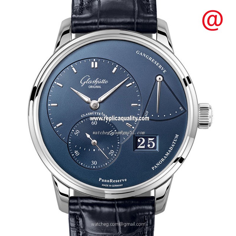 Glashutte PANO 1-65-01-26-12-35 Automatic Stainless Steel Blue 