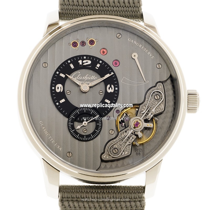 Glashutte PANO 1-66-06-04-22-36 Manual Wind Stainless Steel Gray