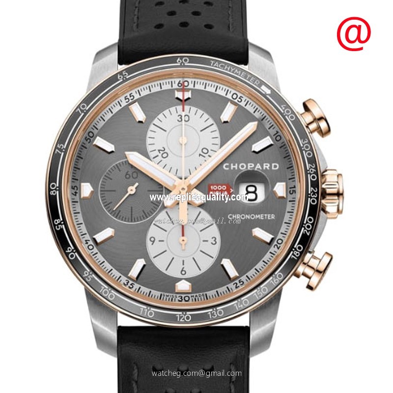 Chopard MILLE MIGLIA GT XL 168571-6003 Automatic 18kt Rose Gold & Steel Black