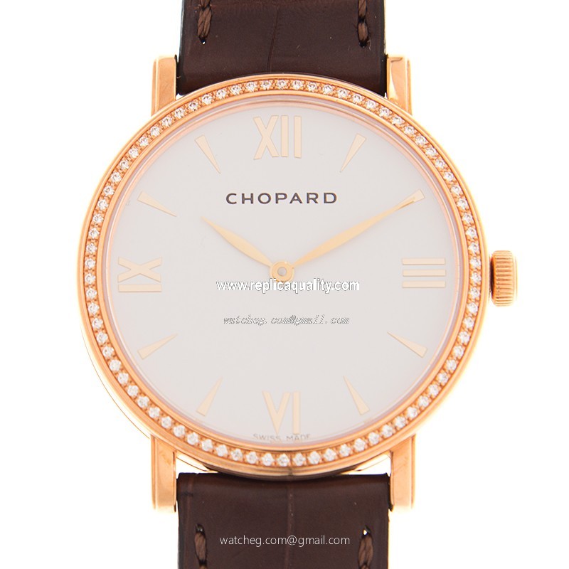 Chopard CLASSIQUE 173154-5201 Automatic 18kt Rose Gold & Diamonds White
