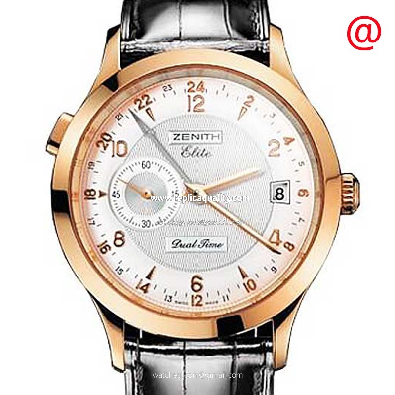 Zenith ELITE 18.1125.682/02.C490 Automatic 18kt Rose Gold Silver