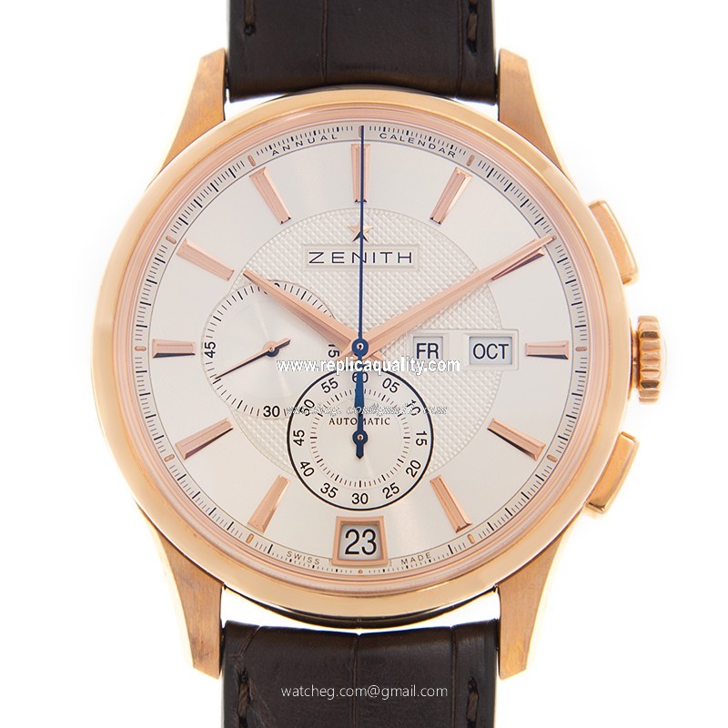 Zenith COMMANDER 18.2070.4054/02.C711 Automatic 18kt Rose Gold Silver