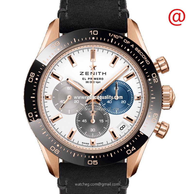 Zenith CHRONOMASTER 18.3100.3600/69.C920 Automatic 18kt Rose Gold White
