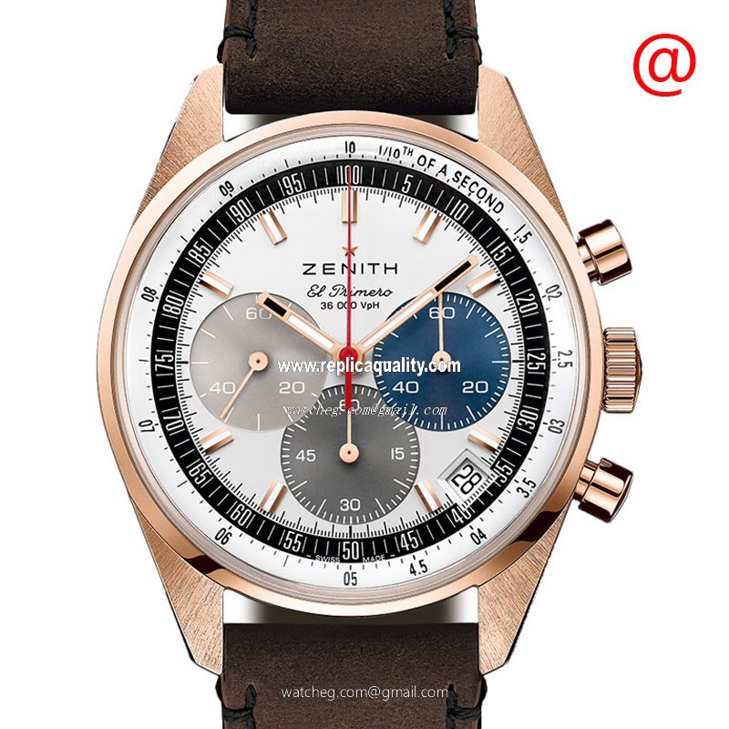Zenith CHRONOMASTER 18.3200.3600/69.C901 Automatic 18kt Rose Gold White