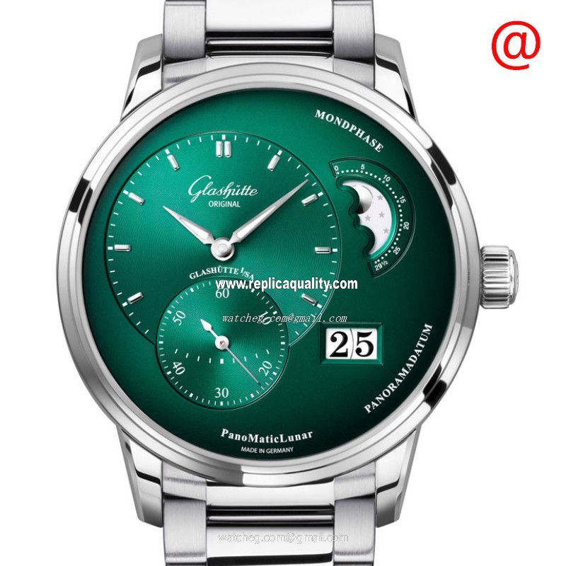 Glashutte PANO 1-90-02-13-32-70 Automatic Stainless Steel Green
