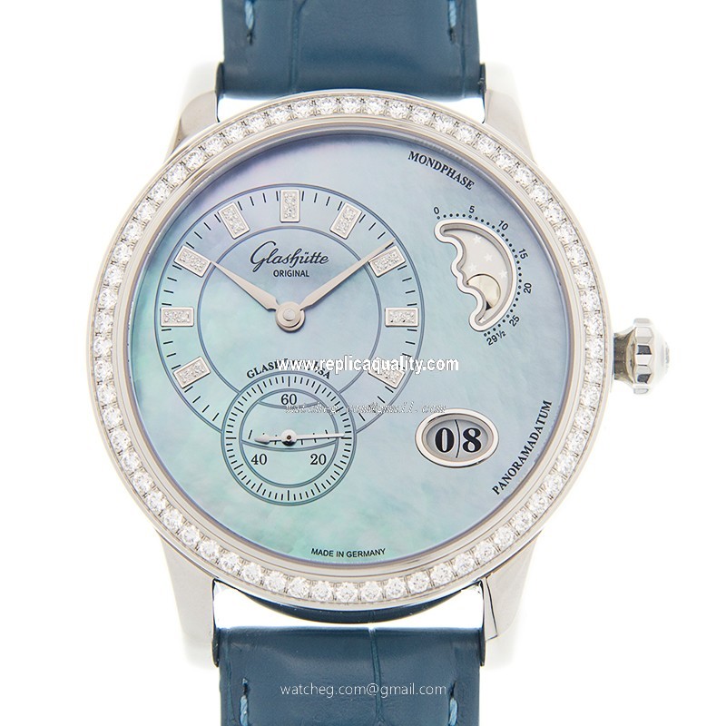 Glashutte PANO 1-90-12-03-12-02 Automatic Stainless Steel Blue 
