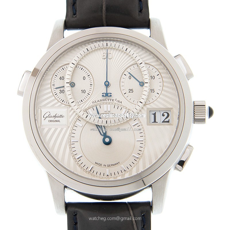 Glashutte PANO 1-95-01-03-03-04 Automatic 950 Platinum Silver