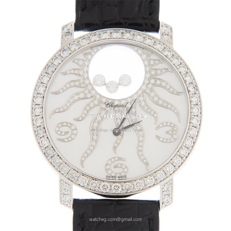 Chopard HAPPY DIAMOND 207470-1001 Quartz 18kt White Gold & Diamond White