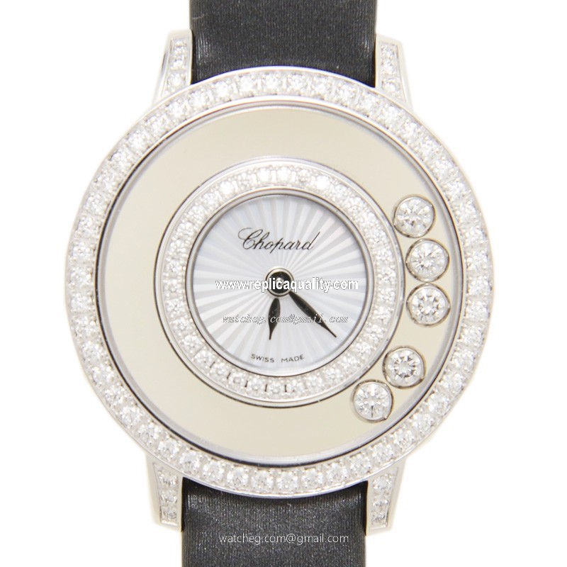 Chopard HAPPY DIAMONDS 209410-1001 Quartz 18kt White Gold & Diamond Transparent Skull