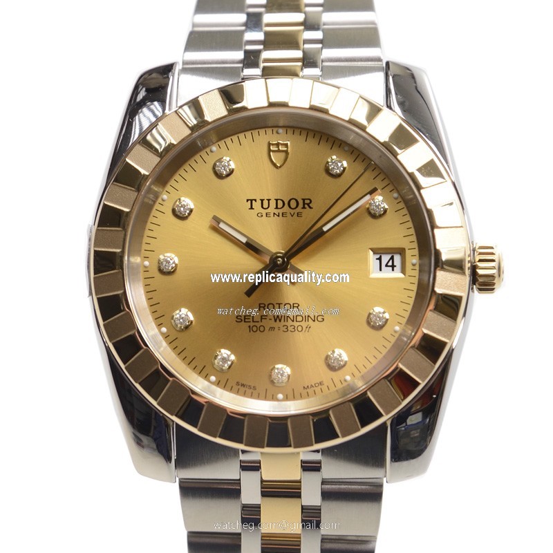 Tudor CLASSIQUE 21013-62583-10DI-CH Automatic Gold & Steel Gold